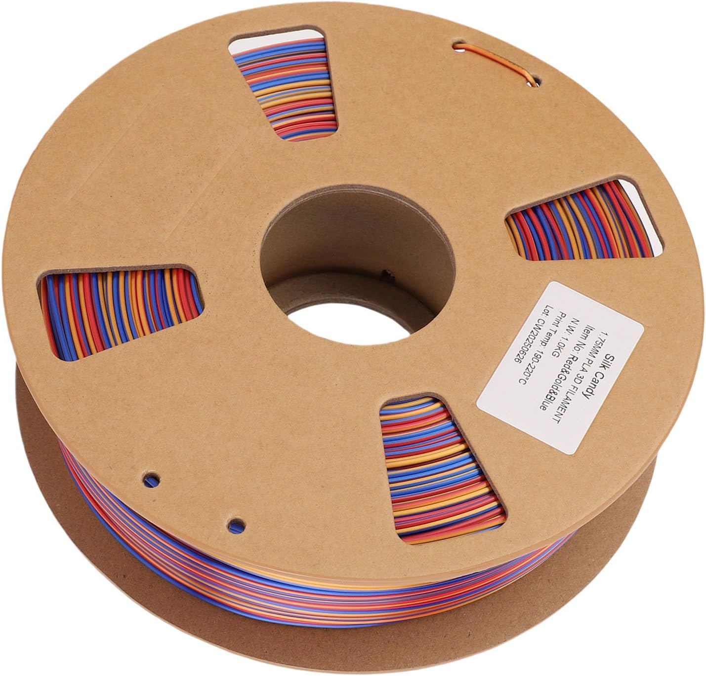 Silk PLA Filament, High Strength No Fracture Rainbow Filament Colors with Precise 1.75mm Diameter for Most 3D Printers