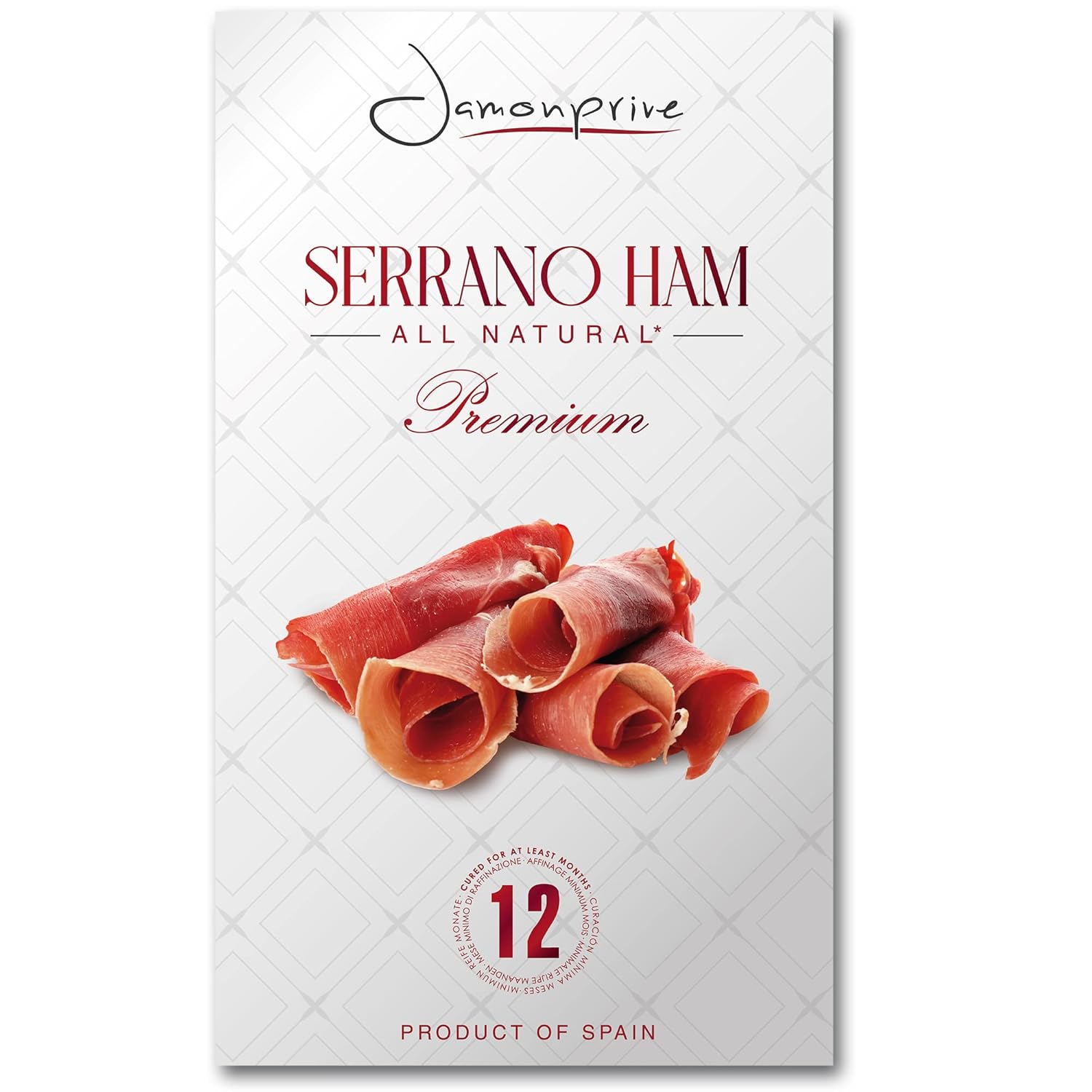 Premium Serrano Ham Sliced Cured Spanish Jamon Serrano