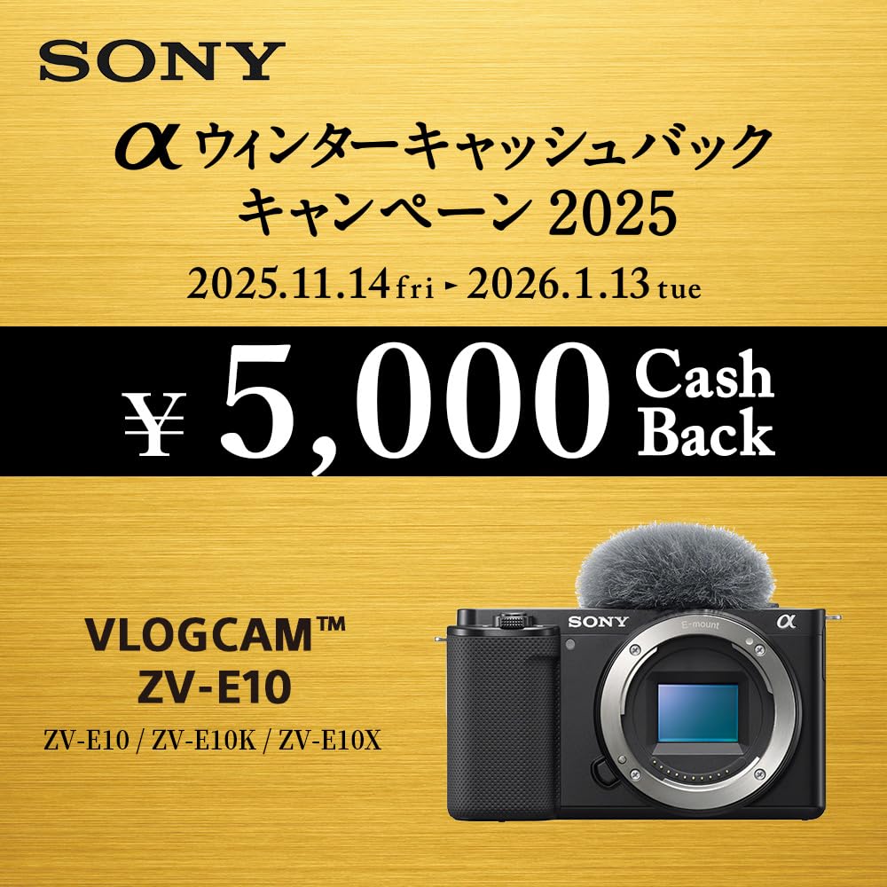Amazon | SONY(ソニー) 【ZV-E10 と グリップ セット】 快適にVlog撮影