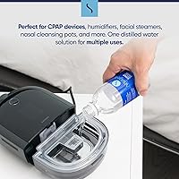 Vista 6 de Snugell Agua destilada para máquinas CPAP, botellas de tamaño de viaje (paquete de 12, 12 onzas cada una) - Suministro de hasta 15 días - Limpia