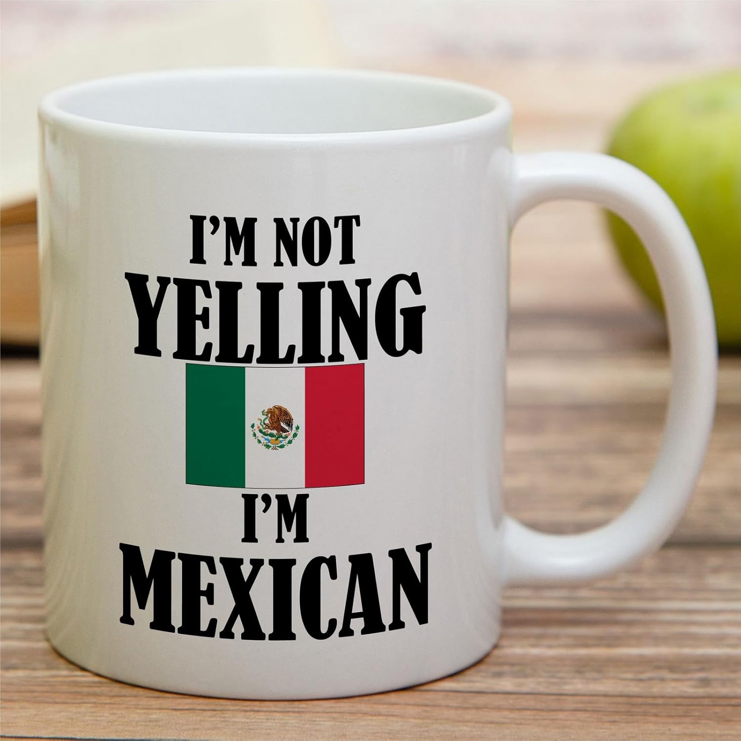 Retreez Funny Mexican Mug - I'm Not Yelling I'm Mexican 11 Oz Ceramic Coffee Mugs - Funny, Sarcasm, Sarcastic, Inspirational Mexico birthday gifts for Mexican friends, coworkers, men women dad mom bro - Image 3