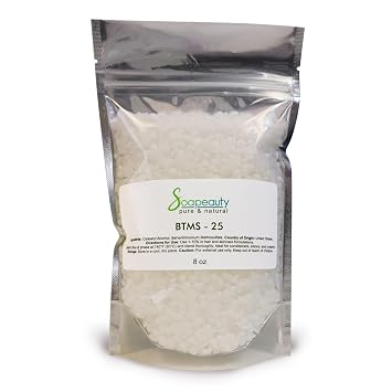 BTMS-25 Behentrimonium Methosulfate Conditioner Emulsifier 8 fl oz | Cetearyl Alcohol Blend. Conditioning Emulsifier. Hair Care Formulations. Leave-In Conditioner Making. DIY Cosmetics & Beauty