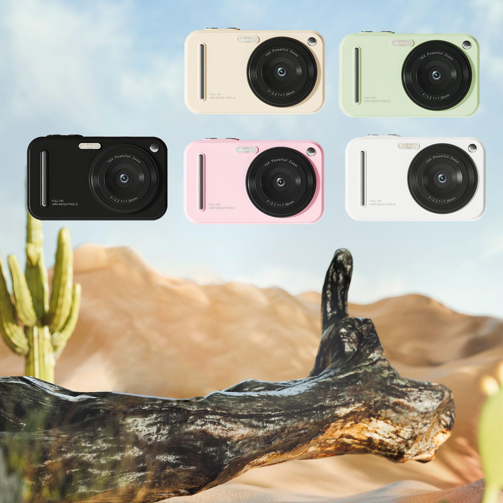 1080p fotocamera digitale da 2,4 pollici antiurto con messa a fuoco automatica antiurto di piccole dimensioni essenziali per gli amanti della fotografia