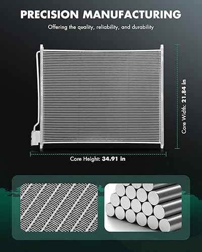 Vista 104 de SCITOO Aire acondicionado condensador compatible con Chevrolet, para modelos GMC - Silverado 2500 HD 2015-2019 - Sierra 2500 HD 2015-2019 - 6.0L