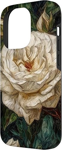 Vista 41 de Funda para iPhone 13 Van Gogh Art White Flower White Roses