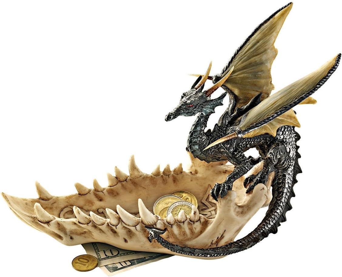 Design Toscano Jaw of the Dragon Offering Dish.