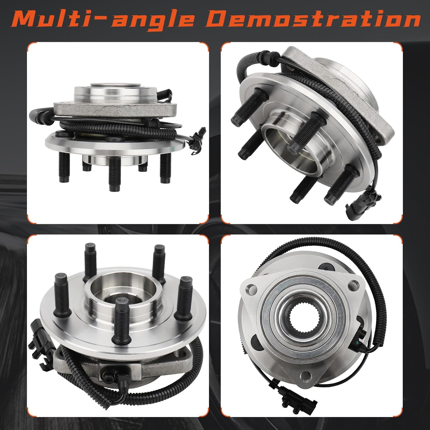 [Pair] DRIVESTAR Heavy Duty 513270 Front Wheel Hub & Bearing Assembly Driver/Passenger Side w/ABS for Dodge Nitro 2007-2011, Jeep Liberty 2008-2012, 5 Lug