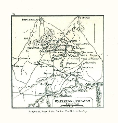 Posterazzi PDXITBE0023LARGE Europe Waterloo Campaign Belgium 1902 Gardiner Poster Print, 24 x 24, Multicolor