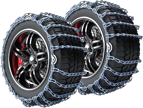 Tire Chains for Cars 2pcs Tire Chains Snow Chains Snow Chains for Car Tires Tire Chains for Trucks Snow Socks for Tires Tire Chains for Cars 2pcs 205R15