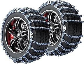 Tire Chains for Cars 2pcs Tire Chains Snow Chains Snow Chains for Car Tires Tire Chains for Trucks Snow Socks for Tires Tire Chains for Cars 2pcs 235/60R14