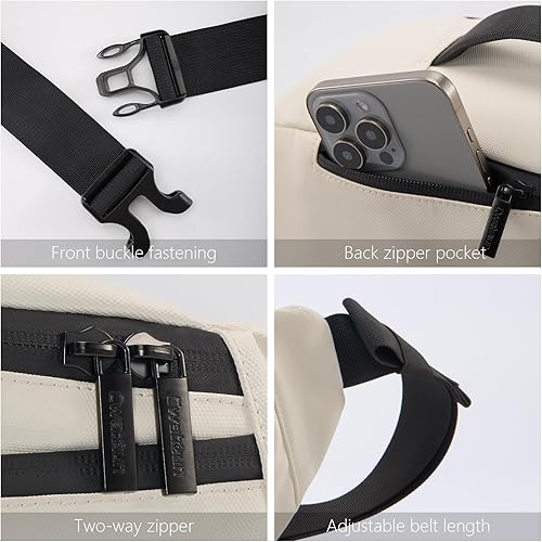 Miniatura 4 de Riñonera impermeable para cámara  Riñonera portátil, funda compacta para cámara con soporte para trípode, bolsa cruzada diaria para cámara Canon