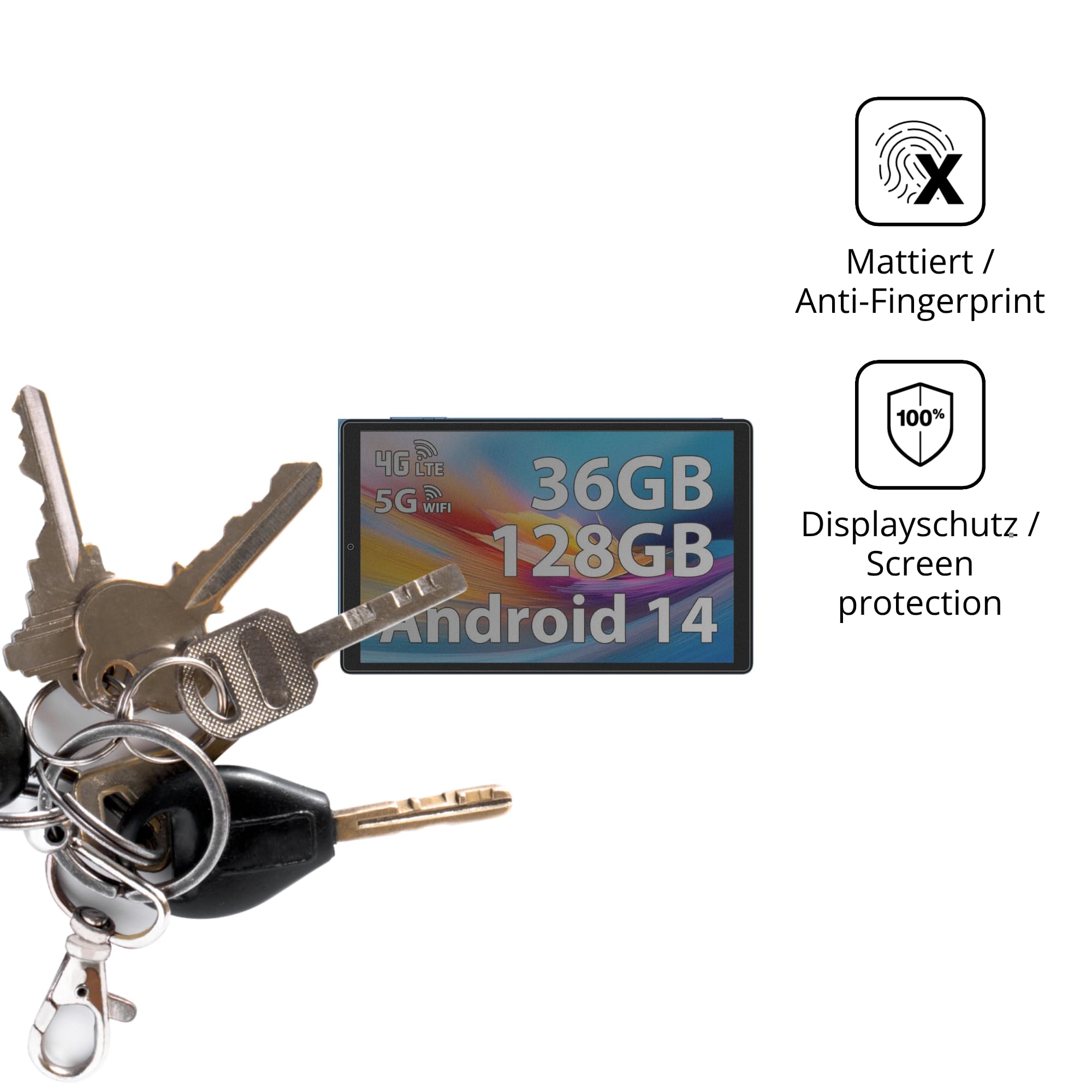 dipos Protector de Pantalla Antiespía para PIXGOOD L60 | Película protectora mate, filtro de privacidad 4 vías, ajuste perfecto, antiarañazos, sin burbujas, autoadhesivo