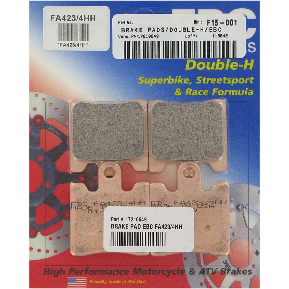 EBC Pastillas de Freno FA423/4HH (4 Piezas por Juego)