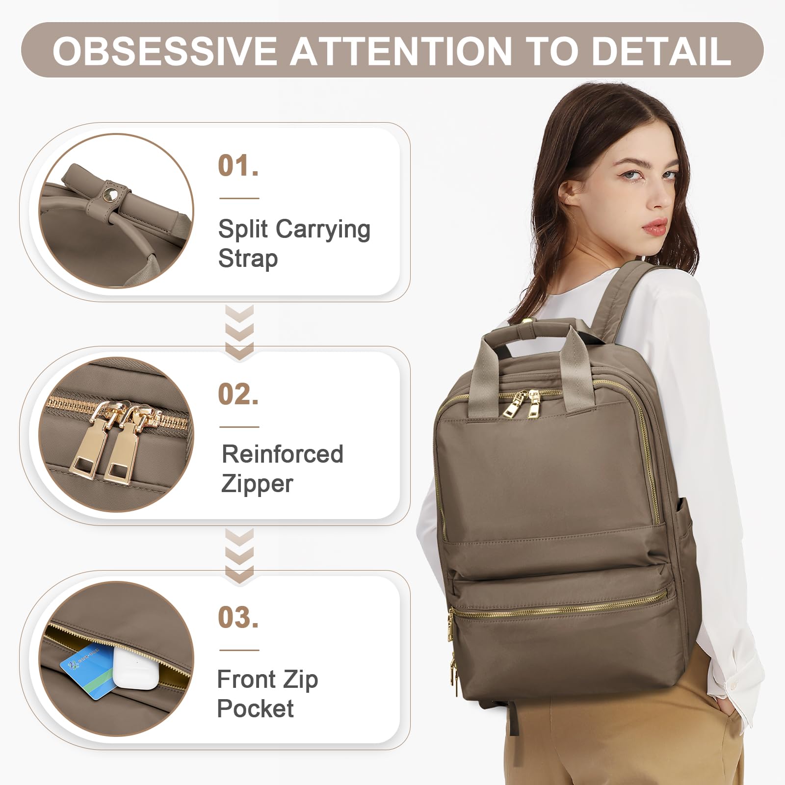 UPPACK Zaino Ryanair 40x20x25 Zaino Da Viaggio aereo Bagaglio a Mano Donna Zaino Borse da Cabina Borsa da Viaggio aereo Zaino per PC Impermeabile Casual Daypack