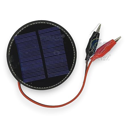 PGSA2Z 5V Round Solar Panel Module - High Efficiency Round Solar Cell (80mm Diameter) with Solar Charging Capability