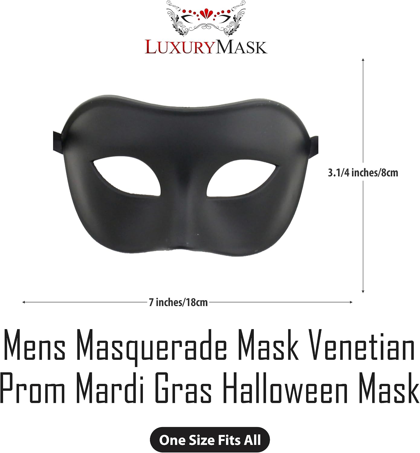 Masquerade Mask For Men Antique Look Mask for Halloween, Prom Party, Venetian Party, Mardi Gras, Carnival & Masquerade Ball