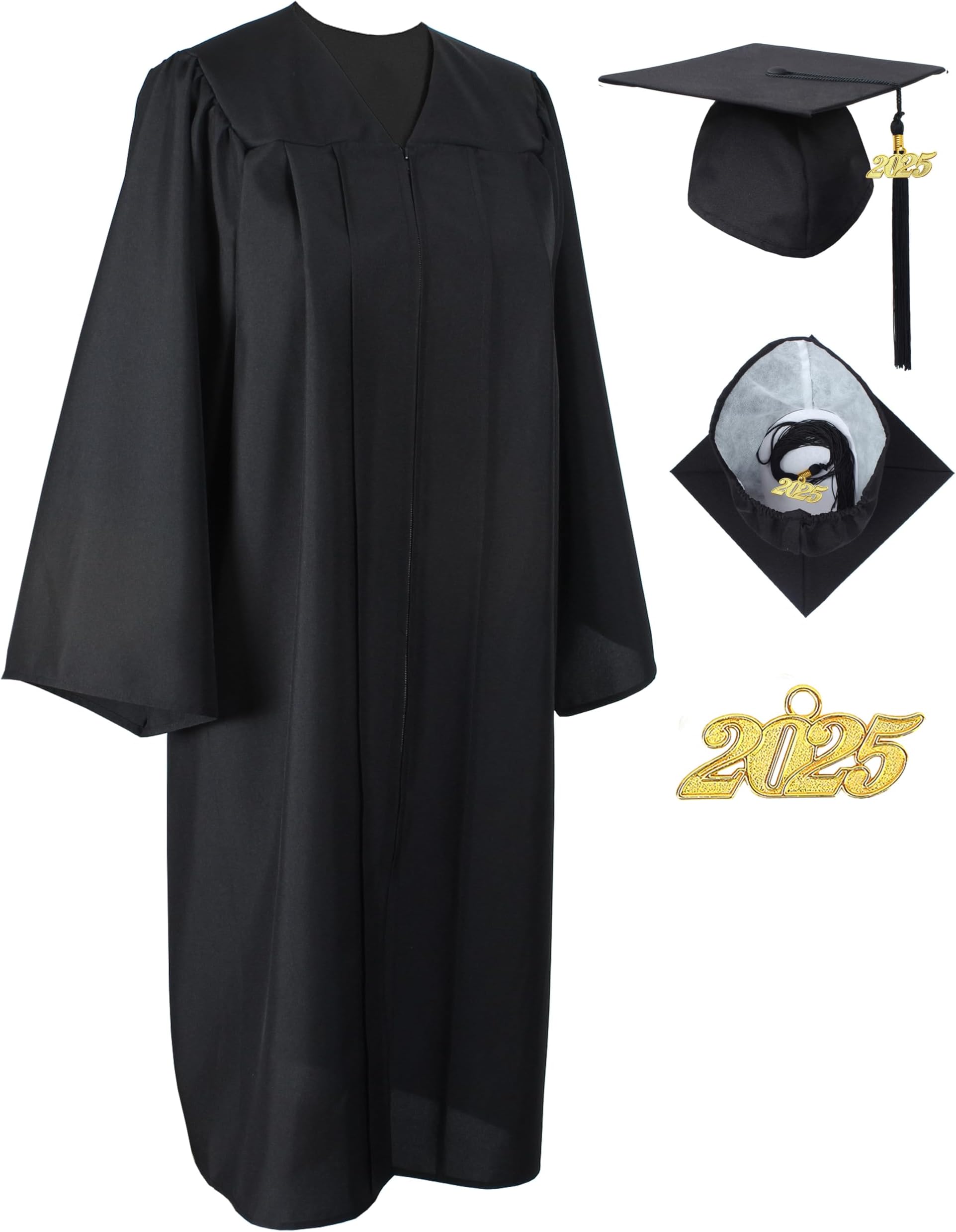 MyGradDayUnisex Matte Graduation Cap and Gown 2025 2026 Set Bulk with Tassel for College High School Graduates