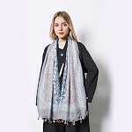QIUTIMIY Scarf for Women Lightweight Soft Floral Leopard Printed Scarves Fall Winter Fashion Shawl Wrap with Fringe