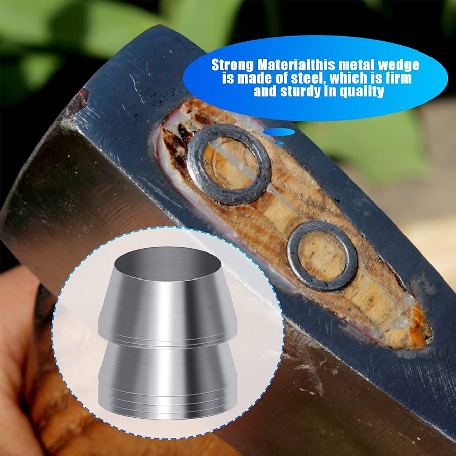 25Pcs Practical Round Steel Wedge For Axe Claw Hammer Round Handle