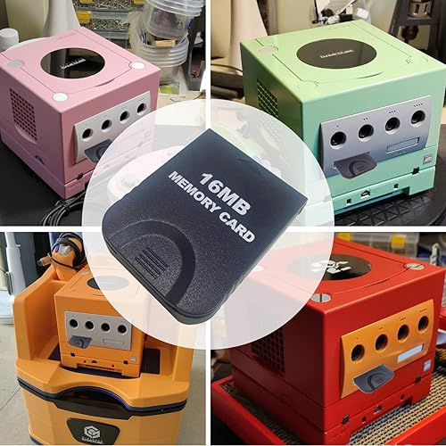 Miniatura 4 de Tarjeta de memoria Gamecube de 16 MB (251 bloques), tarjeta de memoria de juegos de alta velocidad compatible con juegos de accesorios de consola
