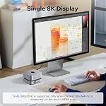 UGREEN Mac mini M4 Dock avec 40Gbps NVMe SSD Fente,HDMI 8K30Hz,SD/TF 312MB/s | Station d'amarrage simple 8K Double 4K Affichage, 10Gbps Transfert de données USB 4A1C,3.5mm Aux, Compatible avec Mac Mini M4/Pro