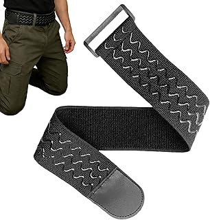 メンズ ト - 伸縮調整可能 | バックルレス ト | アウトドア スポーツ キャンプ サイクリング 日常通勤 仕上げ 男性 女性 若者 ティーン 夫 息子 娘