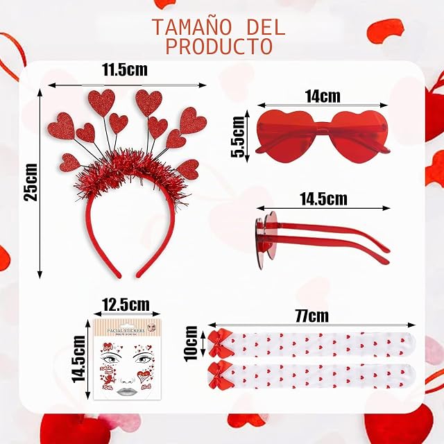 Foto 2 de 7 de LIZANQU 5 Piezas Disfraz de Cupido Mujer, Accesorios Cariñoso de Cupido