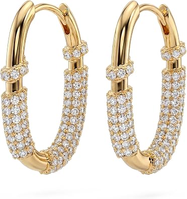 MYEARS Women Earrings Gold Huggie U Hoop 14K Gold Plated Small Simple Hypoallergenic Everyday Jewelry
