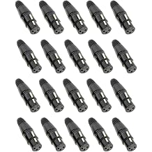 Hepa Merz SFC-F21-20X 20 Adet 3 Pinli XLR Canon Di i Siyah Konnekt r Paketi