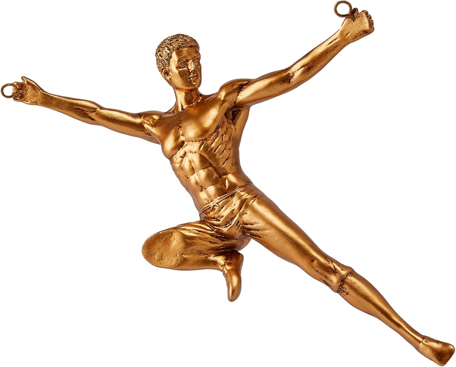 GUTE Tall Rock Climbing Wall Sculpture Figures, Wall Art Decor Sculpture (Set of 2) 11.5" - Man & Woman - Marathon Rappelling Perfect Bedroom Home Office Company Décor Gift, Sports & Outdoors