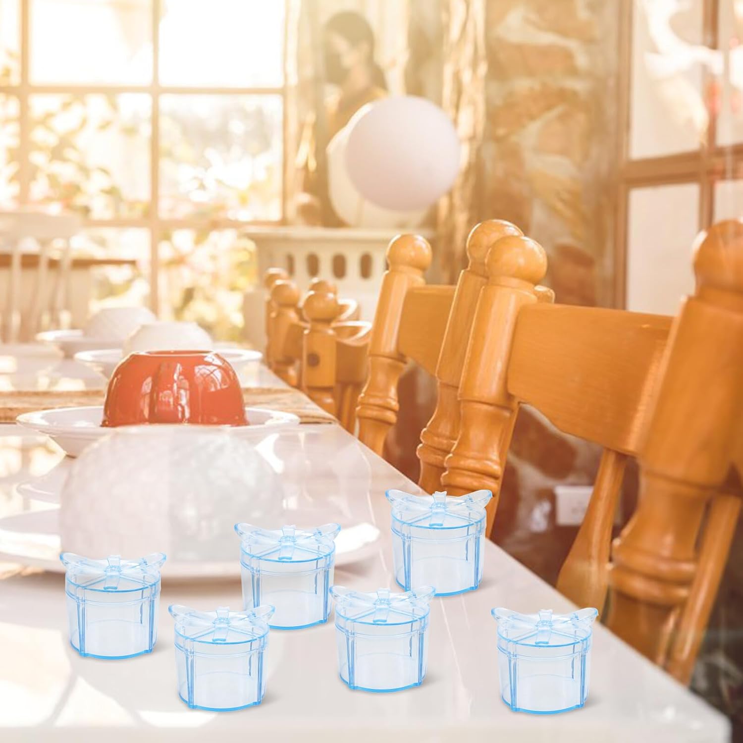 Zerodeko 12pcs round Ps Party Favor Boxes with Lids for Gift Giving image 4