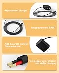 VHBW 12V Charger Compatible with Braun Shaver Series 1-9 XT5 9465cc 790cc | 12V 0.4A replacement charger for compatible Braun electric shavers with 5.9FT cord and built-in safety protection.