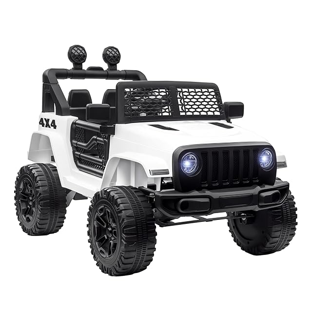 HOMCOM Coche Eléctrico para Niños 12V Vehículo Todoterreno 2 Motores Años