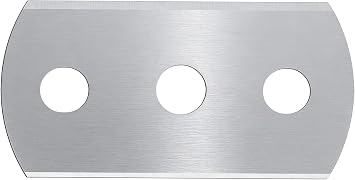 24-Piece Stainless Steel Replacement Blades for Fabric GSM Sampling Machines - Three-Hole Design with Double-Edged V-Sharp Blade & Anti-Rust Coating 43x22x0.3mm