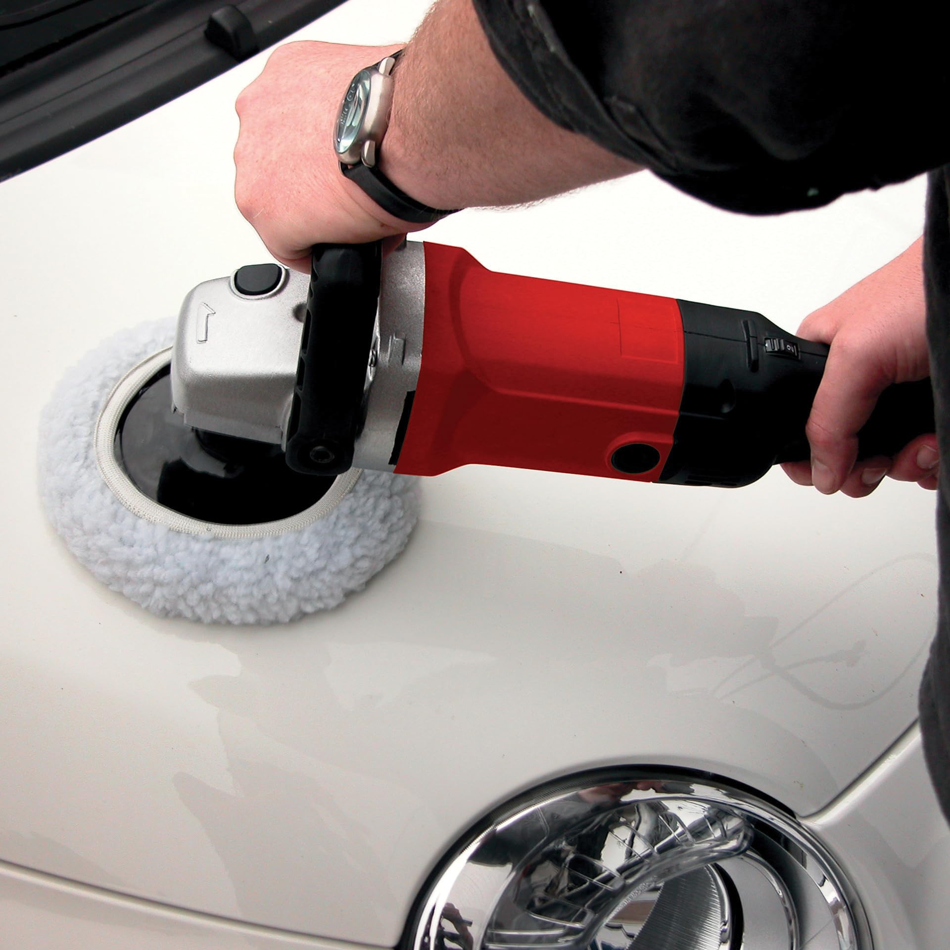 CARPOINT 1717307 Pulidora con accesorios con manija de quita y pon eléctrico