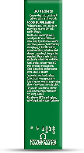 Miniatura 3 de Vitabiotics Immunace Original - Soporte avanzado de micronutrientes y sistema inmunológico  Vitamina C, zinc y selenio - 30 tabletas