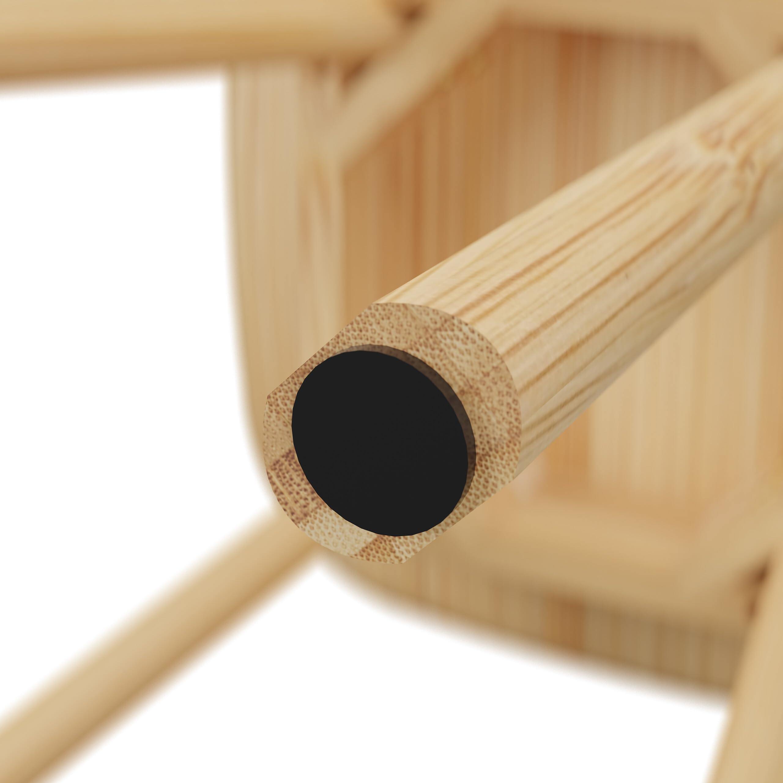 Relaxdays Taburete de Bambú, Banqueta para Cocina, Pasillo y Baño, 46 x 33 x 33 cm, Madera, Banca para Plantas, Natural
