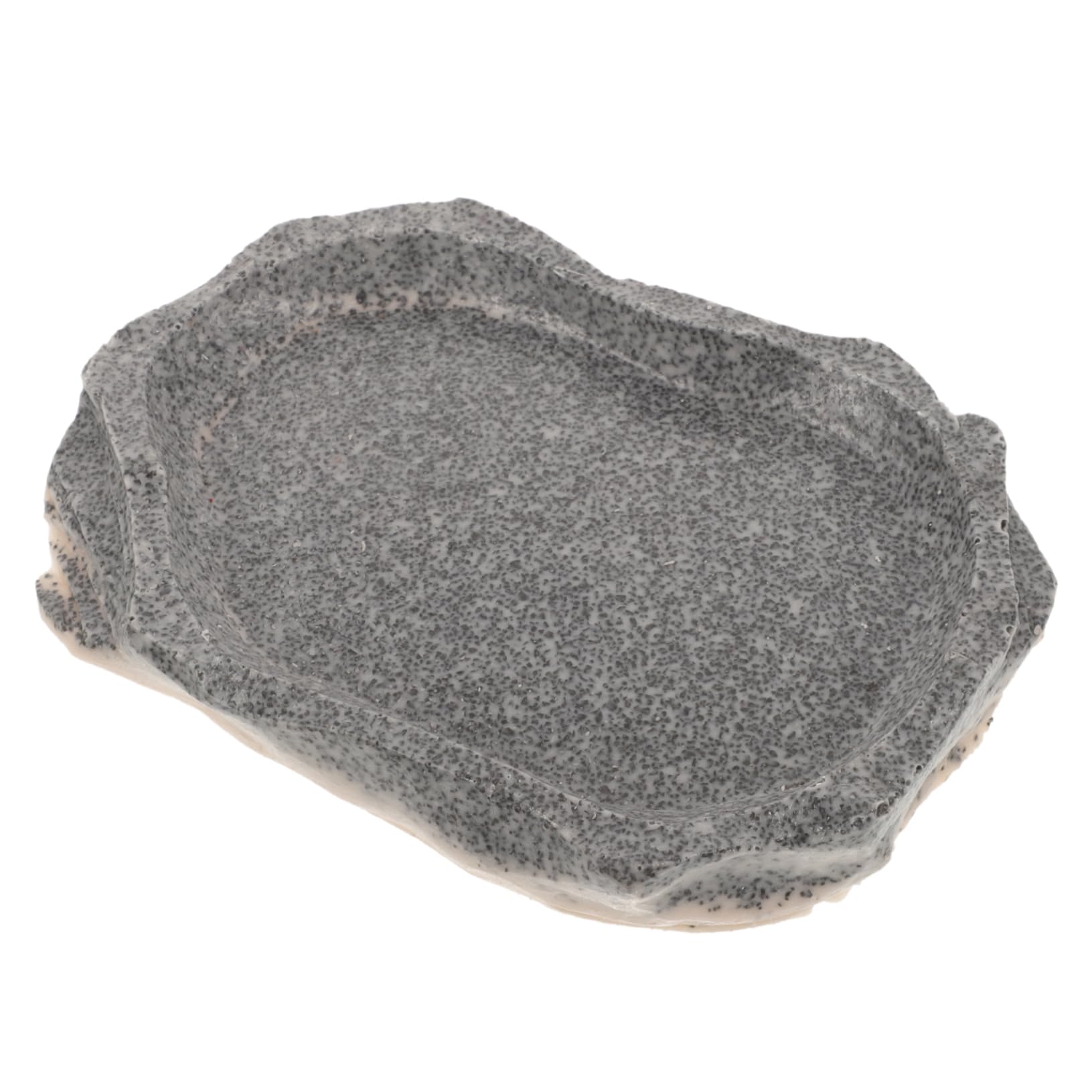 SUPVOX 5piezas Tazón De Resina para Reptiles Comedero y Bebedero Simulación De Piedra Accesorio Multifuncional para Terrarios y Alimentación De Mascotas para Lagartijas Ranas y Geckos