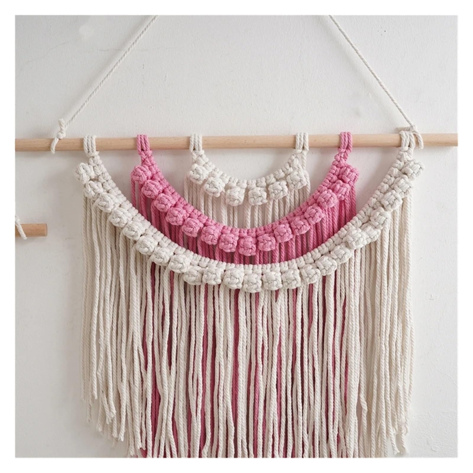 Tapiz Boho de macramé Cuerda algodón