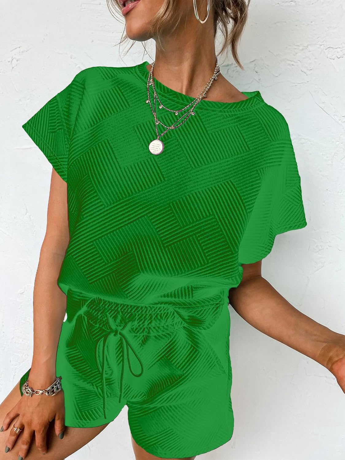 MOEENCN Womens Sets 2 Piece Outfits Sweatsuits Casual Lounge Jogger Sets Sweat Shorts Set Travel Matching Clothing - Image 7