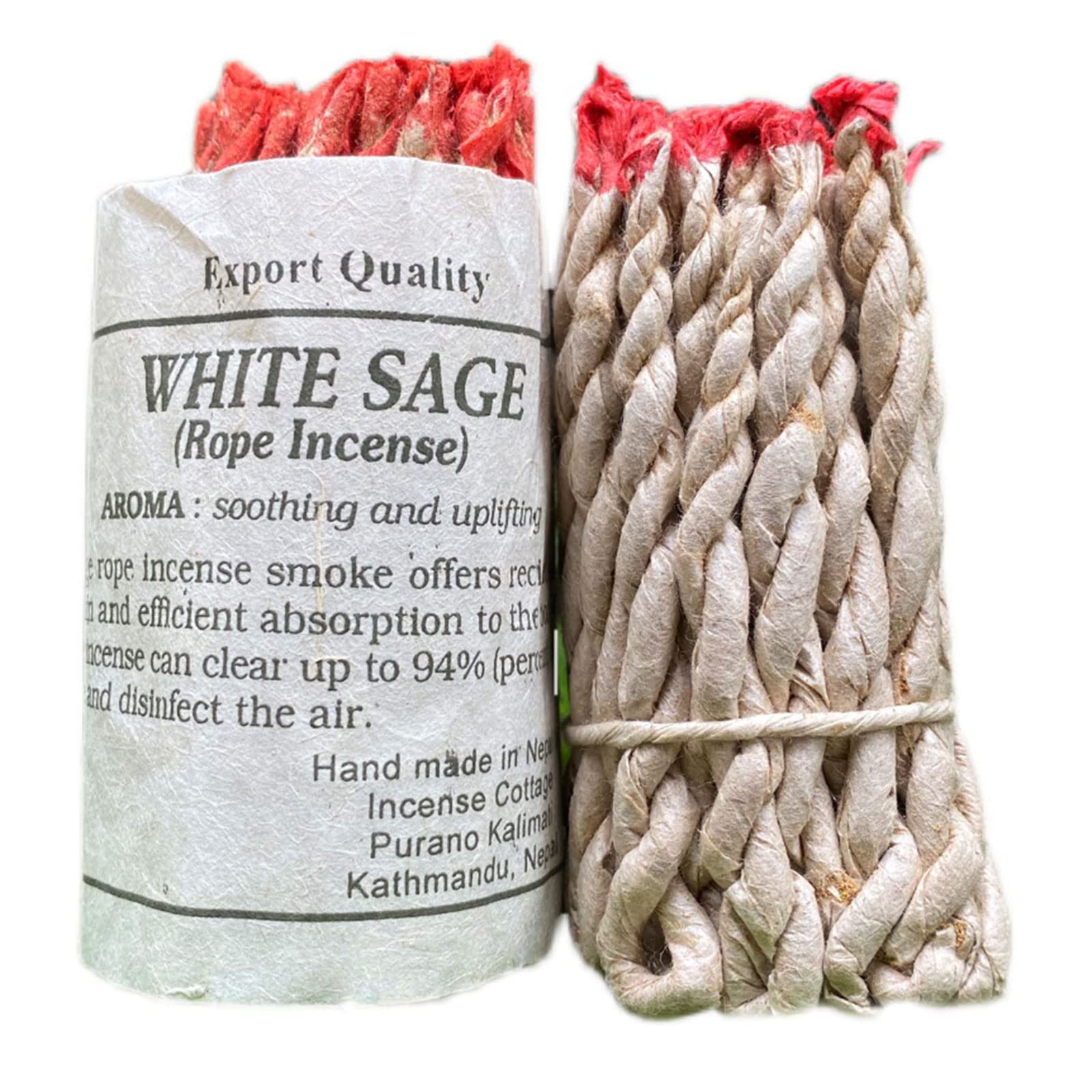 BOGEEL 40 Pieces White Rope Set Nepalese Traditional White for Meditation Ceremony