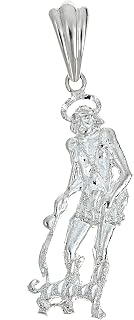 925 Sterling Silver St. Lazarus Pendant - Made in USA (6 grams)