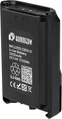 Bommeow BVCL0132-2300-D 7.4V 2300mAh Li-ion Replacement Battery for Yaesu/Vertex VX-228 VX-230 VX-231 VX-228 VX-230 VX-231 VX-234 as FNB-V104LIA FNB-V132LI-UNI FNB-V131LI-UNI FNB-V103LIA
