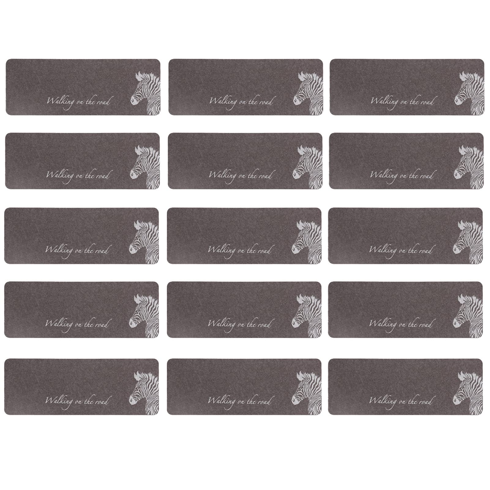 DFrywdgSEY Stair mats, Non-Slip Set of 15, Indoor Stairs Runner Rugs with Reusable Adhesive, for Dogs & Elders(Dark Grey,55cm)