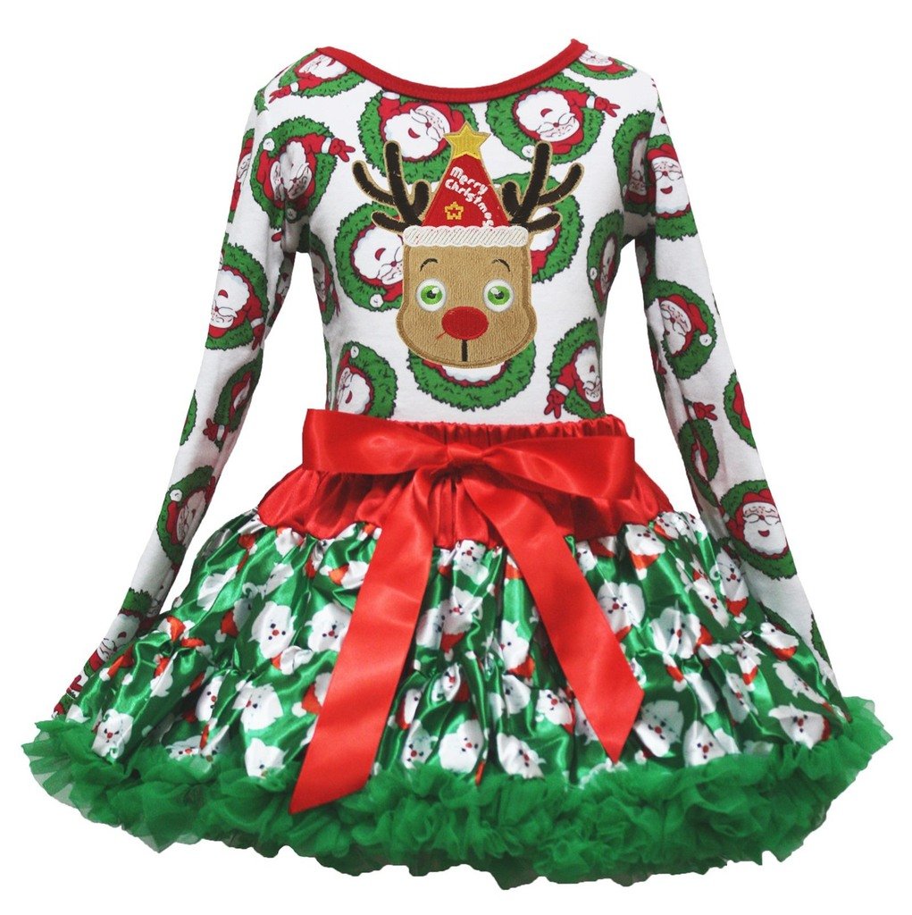 Camiseta de reno y falda para vestir a tu niña con la magia y la ilusión de la Navidad 2