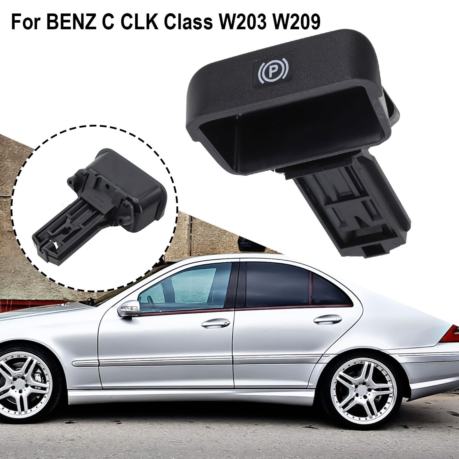 Attuatore Freno Stazionamento In ABS Per Mercedes Classe C E CLK (W203/W209) – Maniglia Leva E Interruttore Pulsante, Codici A2034270620 E A2034270112
