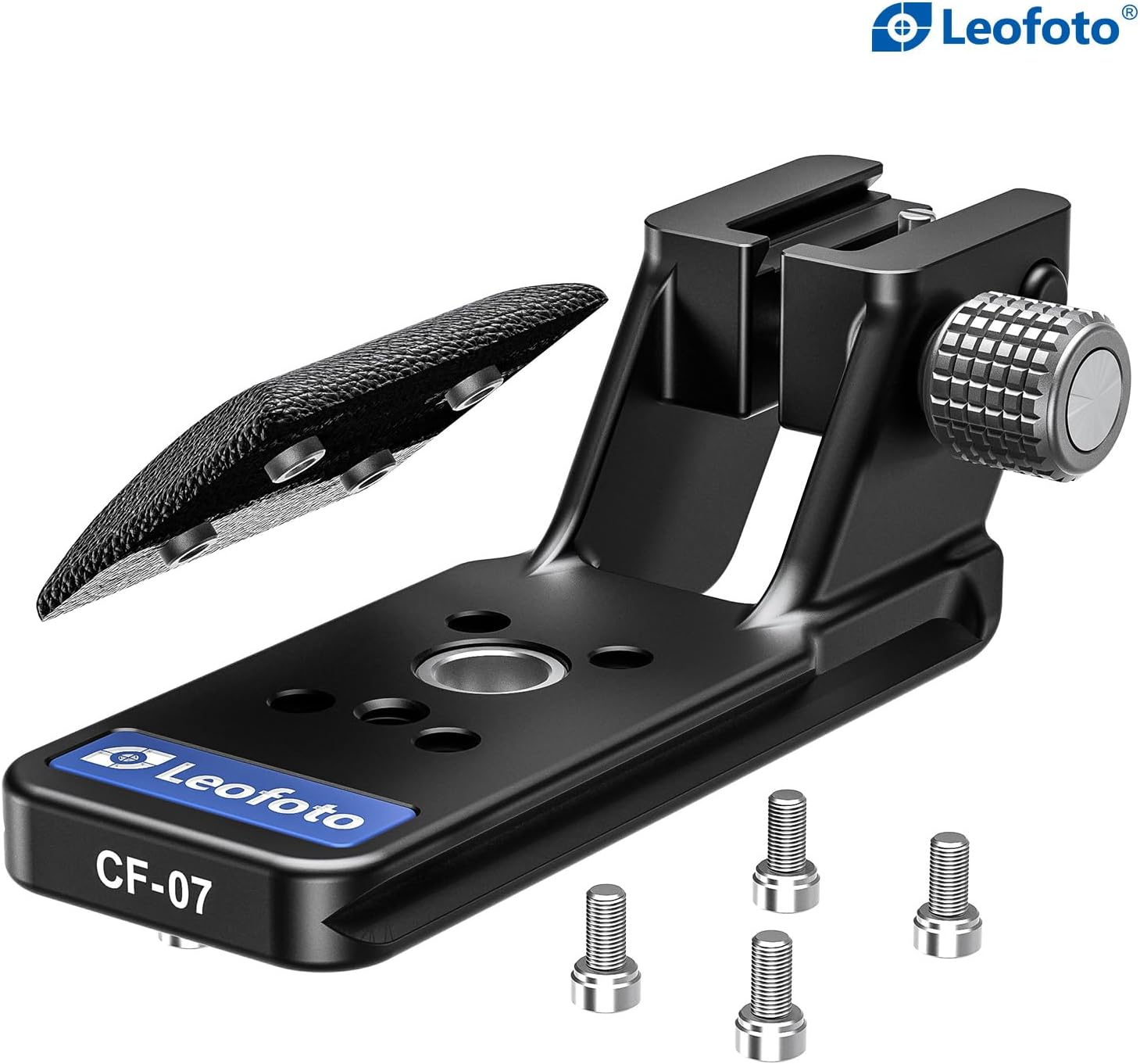 Leofoto CF-07 Replacement Foot, for Canon RF24-105mm F2.8 LIS USM Z, QD Spot, 1/4" and 3/8 Screw Hole, Lightweight and Low Profile, Arca Compatible