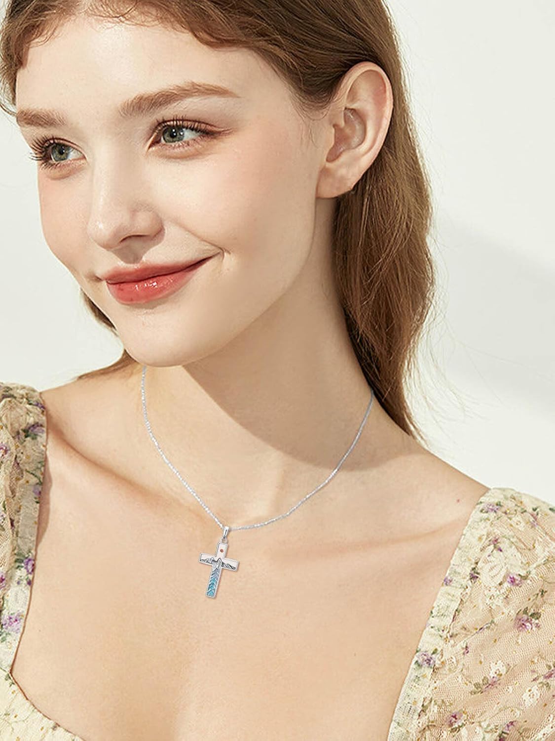 WINNICACA Christmas Gifts for Women Mustard Seed Necklace 925 Sterling Silver Mustard Seed Mountain Pendant Faith Necklace Christian Jewelry Birthdays Gifts for Women Her Wife - Image 6