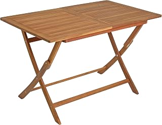 ESTEXO Gartentisch Holztisch Tisch Balkontisch Akazie Holz Esstisch Gartenmöbel Eckig