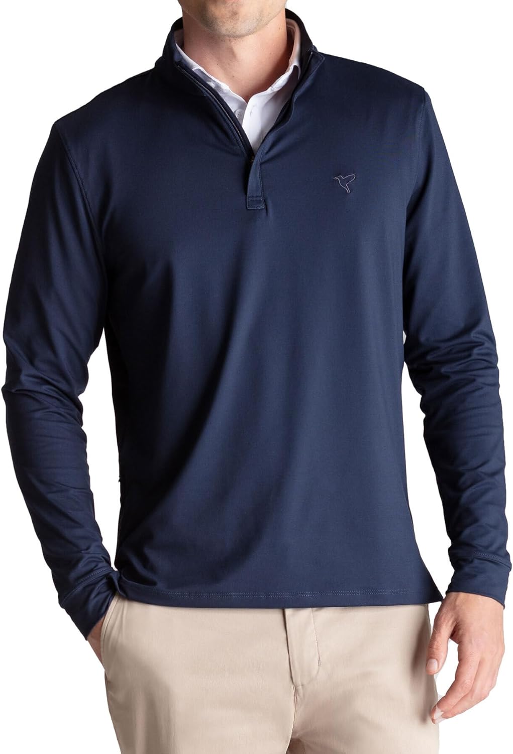 birddogs Men’s Quarter Zip Pullover | Built-in Liner, 4-Way Stretch, Wrinkle-Resistant, Tailored Fit | Work, Golf, Travel